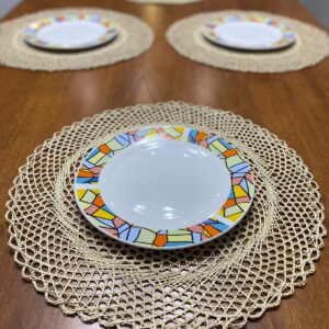 Set de 6 portaplato - estilo mandala