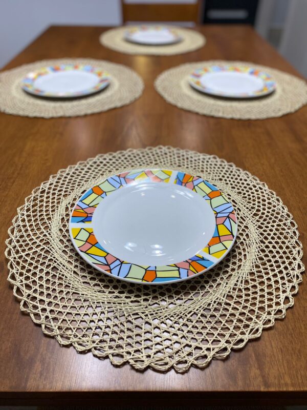 Set de 6 portaplato - estilo mandala
